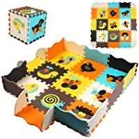 StillCool Alfombra de Rompecabezas para niños de 30 x 30 cm- Alfombra de Juguete de Espuma de Rompecabezas de Animales…